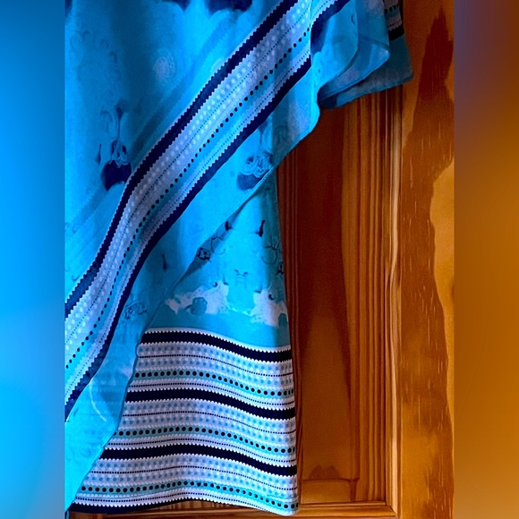 Sleeveless Top with Attached Sheer V Shape Covering - Picture 7 of 8